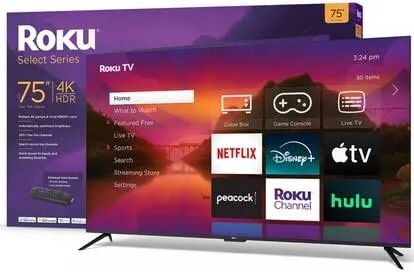 75 INCH ROKU SMART TV