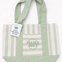 Green Trader Joe’s striped mini