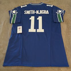 Smith-Njigba Blue Seahawks Jersey