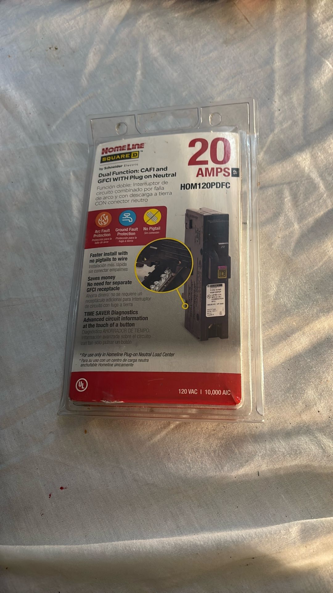 20 Amps HOM120PDFC