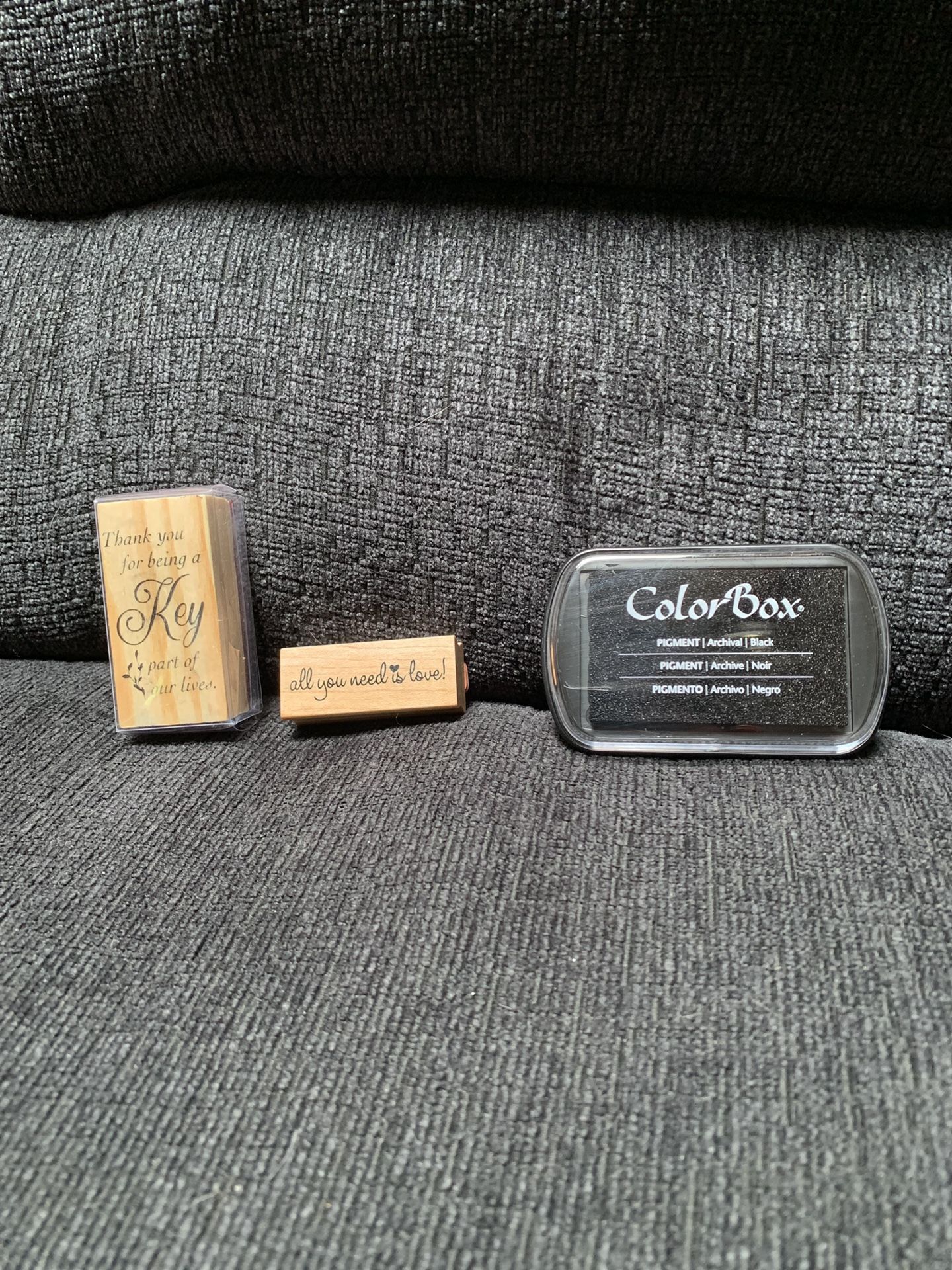 Wedding rubber stamps with ink pad