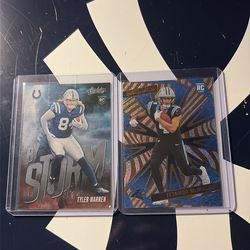 2 NFL ROOKIE CARDS  TET MCMILLON AND TYLER WARREN