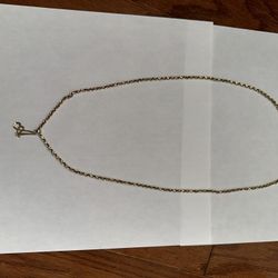 Semi-Solid Glitter Rope Chain Necklace 14K Yellow Gold 20”