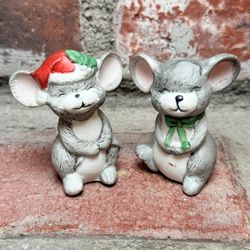 Mistletoe Mice Salt & Pepper Shakers Christmas Around the World House of Lloyd