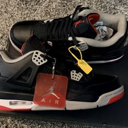 All Leather Retro Bred 4’s Sz.11
