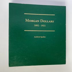 Morgan Silver Dollar Album. - 1892 * 1921 -  Used - No Coins.