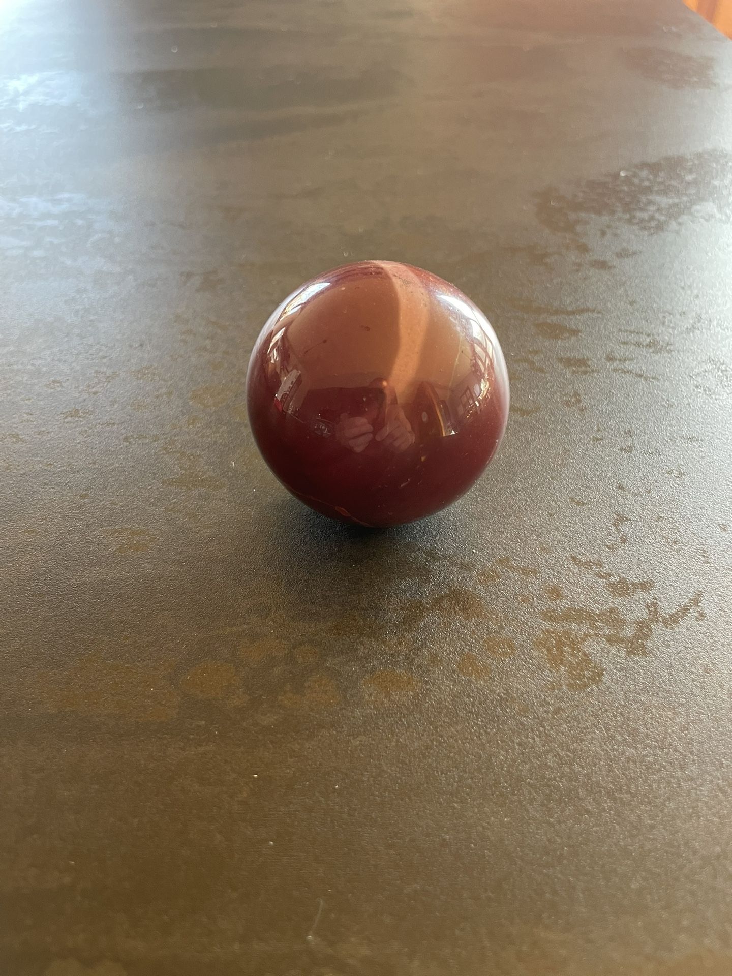Red jasper sphere