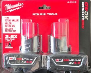 Milwaukee m12 4ah battery pack