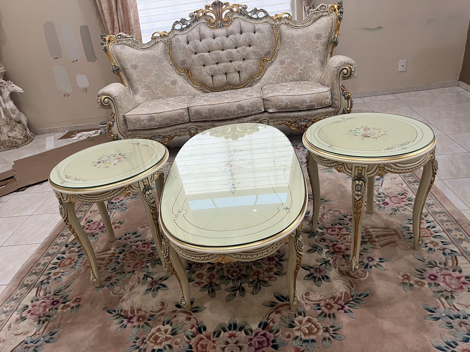 8 Piece French Style Vintage Furniture Set 