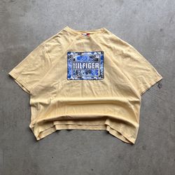 2005 Tommy Hilfiger Surf Yellow Graphic T Shirt