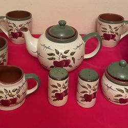 Apple OrChard Collection Home Interior Tea Set  11 Pieces See More Pictures 