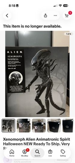ALIEN Xenomorph 6’8” Animatronic – NEW in Box – Spirit Halloween
