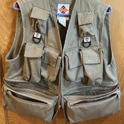 Awesome Vintage 1980s Columbia Sportswear Fly Fishing or Photographer Vest! Size Medium 