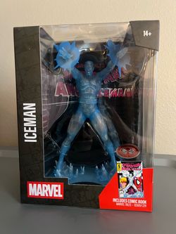 Marvel Iceman Platinum Edition Figure with Comic Book