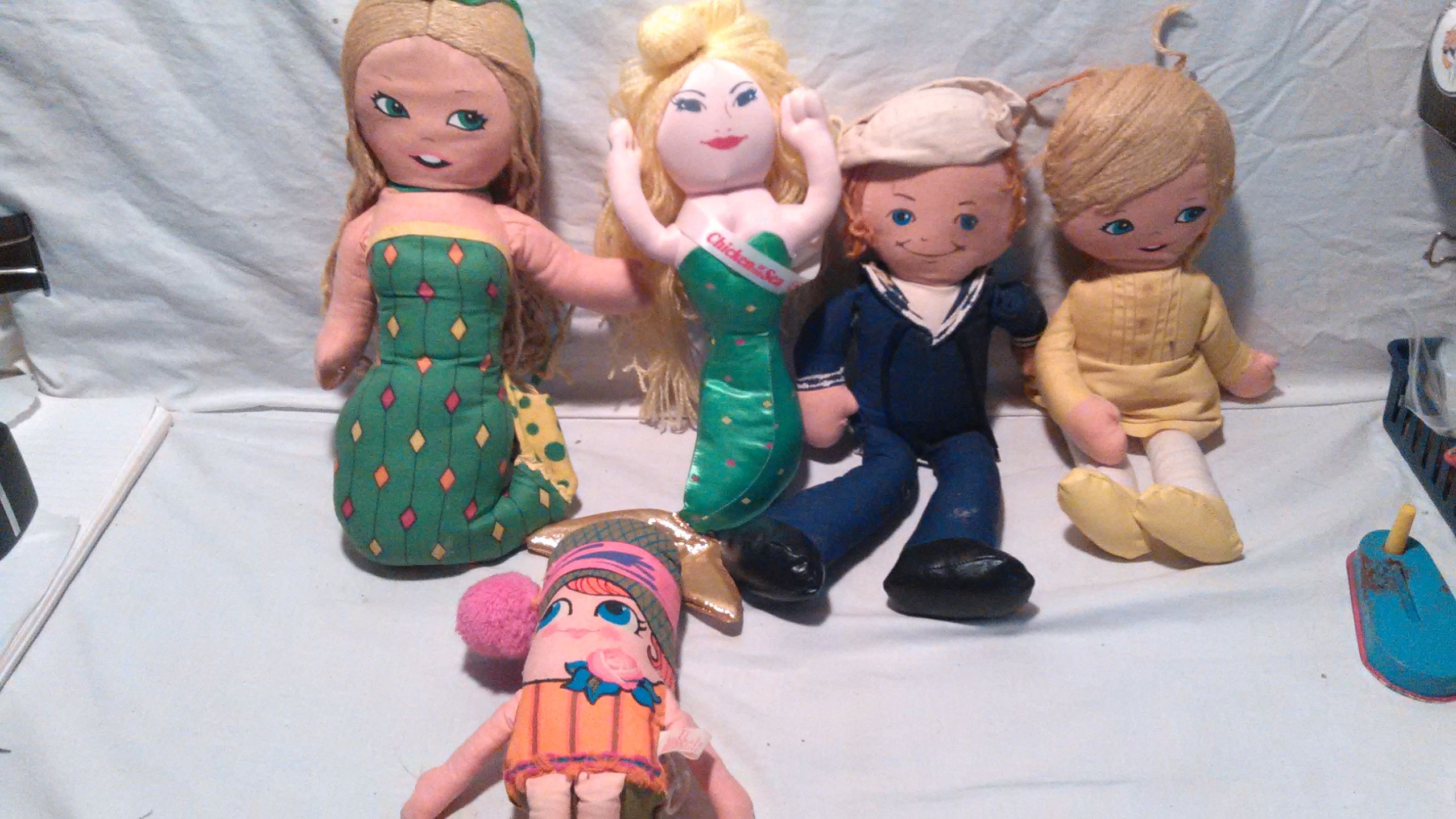 Vintage soft dolls