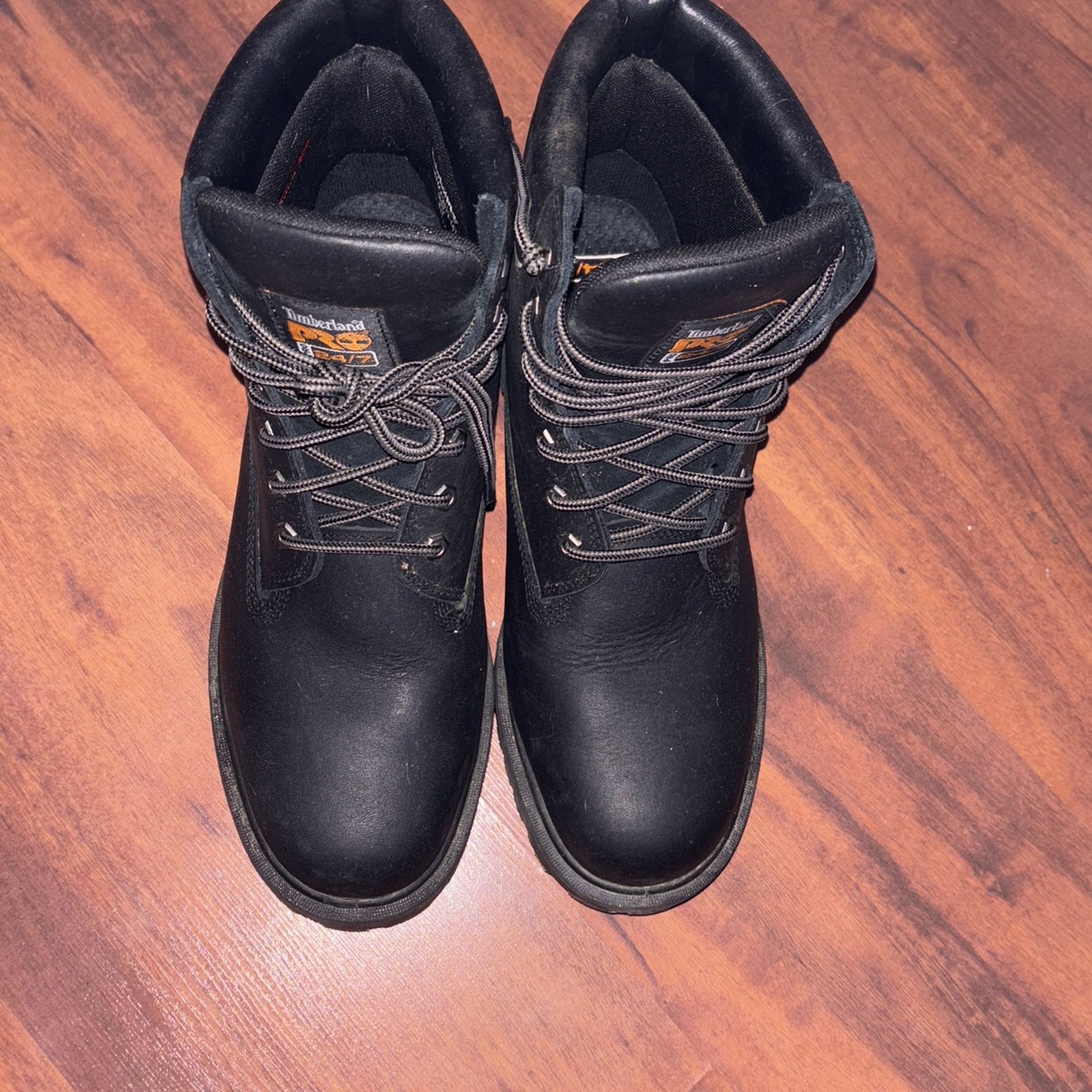 All Black Timberlands