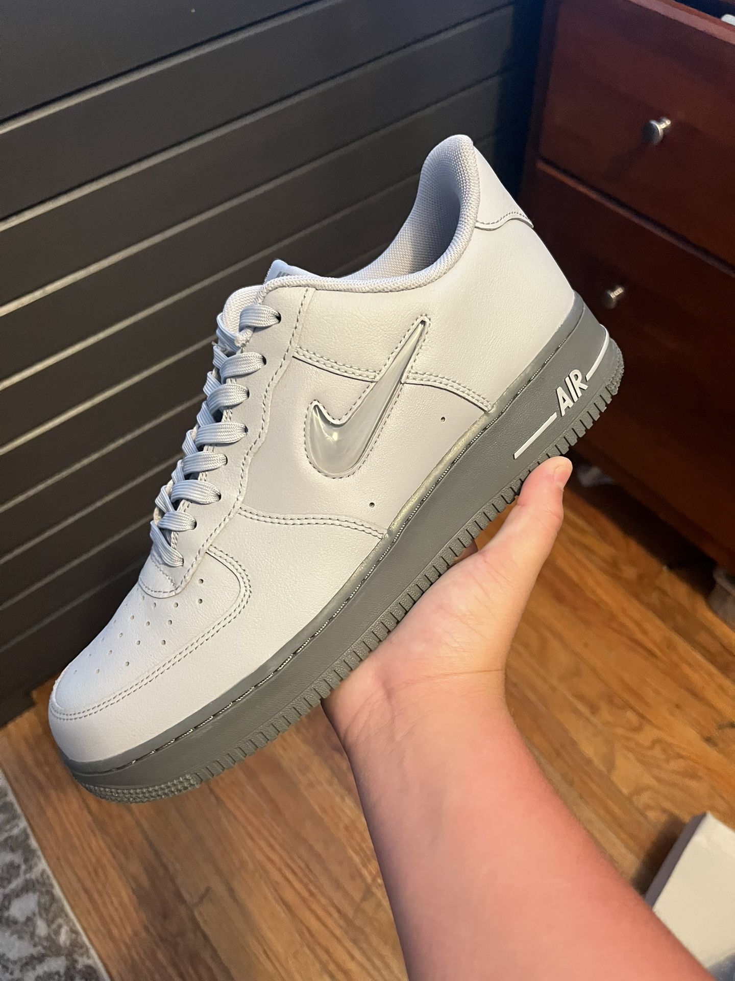 Grey Nike Air Force Size Used