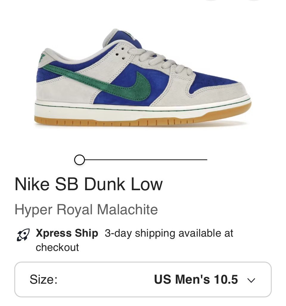 Nike SB Dunk Low 10.5m