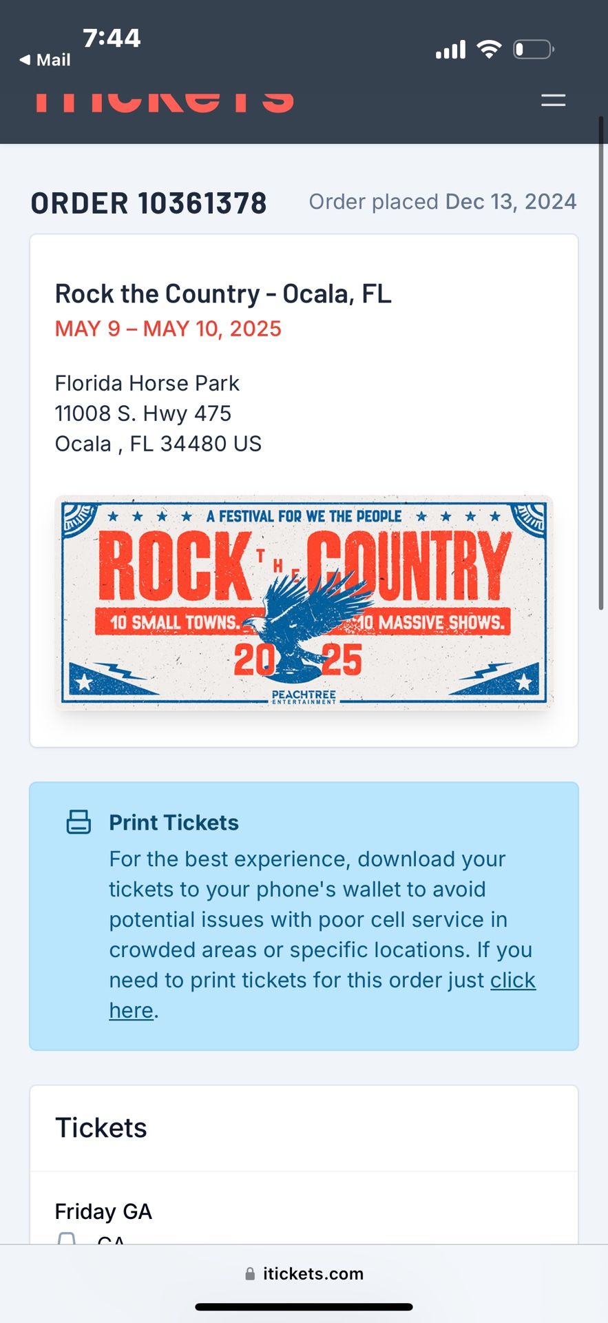 2 Tickets For Rock The Country FRIDAY ONLY NICKELBACK