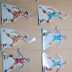 9 Table game Basketball players metal Marx or Coleco Eagle Toys 1960s