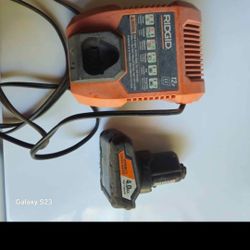 Ridgid Battery and Charger