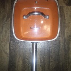 Copper Cook 9" Deep Lidded Cooking Pan