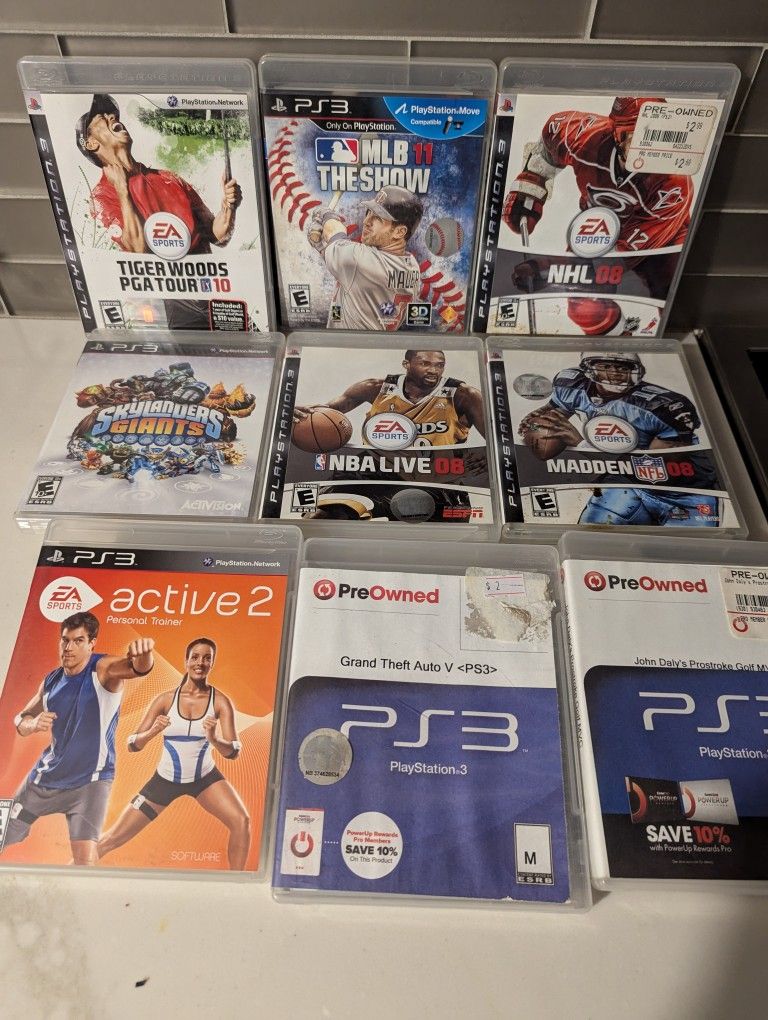 Lot of 9 Playstation 3 Games