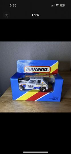 1981 VTG Matchbox MB-15 Peugeot 205 Turbo 16 - Box Retro Model Diecast Car A5