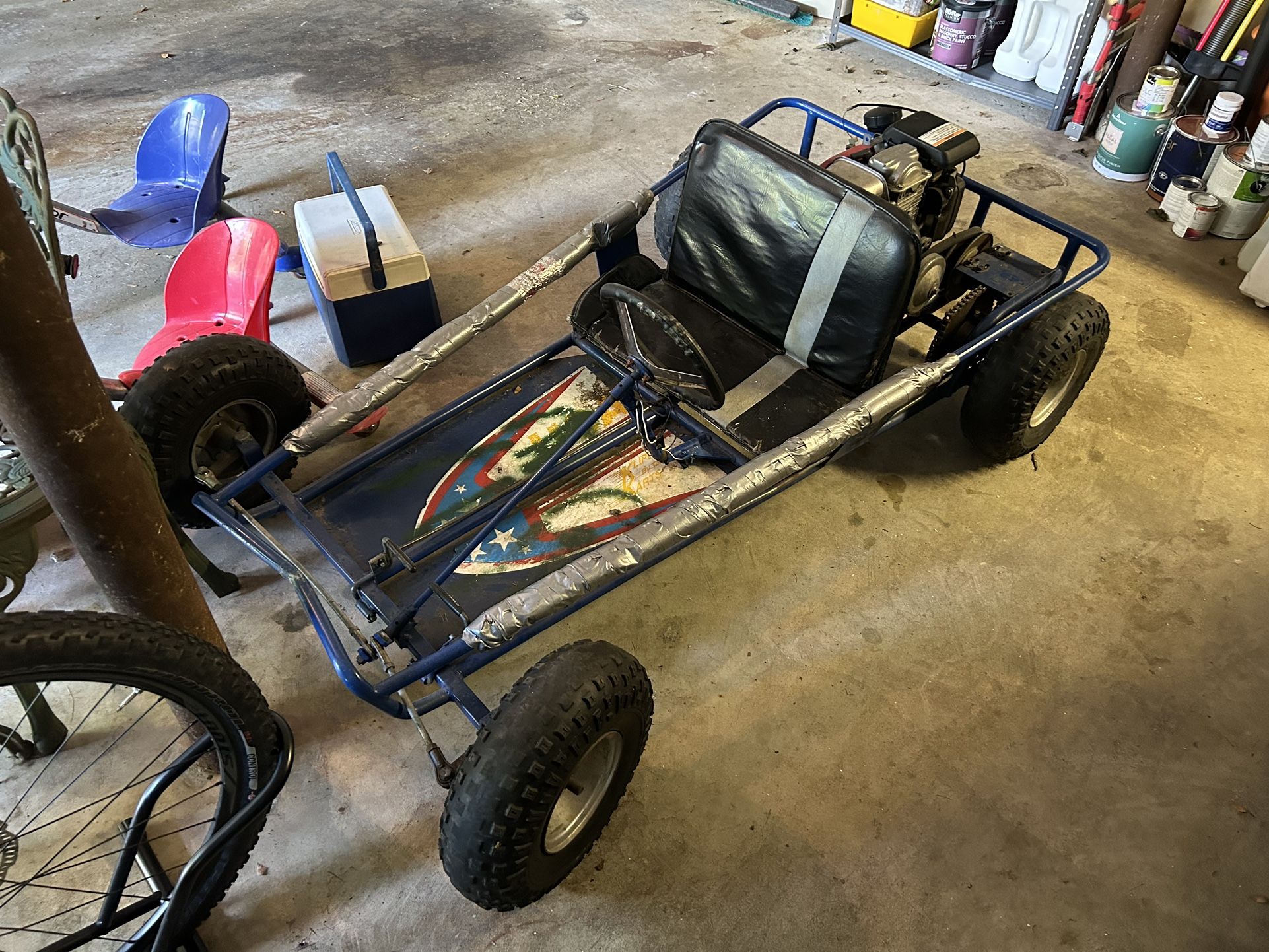 Vintage Klipper Kart Go Kart