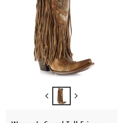 Corral Brown fringe Boots 7.5