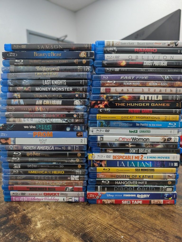 50 Blu-ray Movies - Action, Comedy, Family, Horror ($25 For Everything)