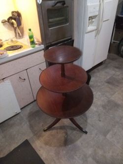 Antique Dumb Waiter Table 1920s