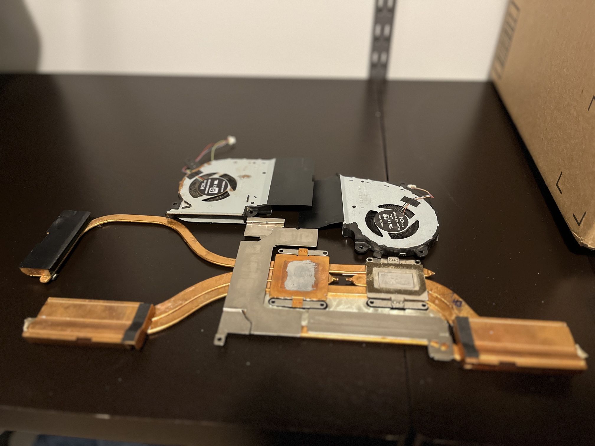 ASUS ROG G17 Cooling Unit β Dual Fans + Heatsink β Clean Pull, Works Great
