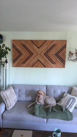 Hand Made Large Reclaimed Wood Wall Art – 61” x 31”