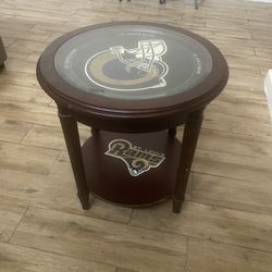 St Louis Ram Football End Table 