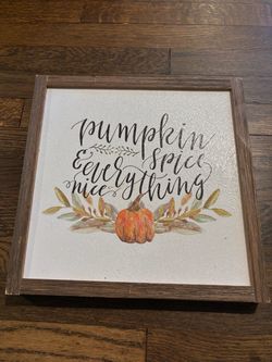 Pumpkin Fall Wall Art