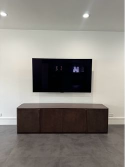 RH Style Brown Oak TV Stand / Media Console