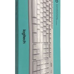 Logitech Wireless Keyboard and Mouse Combo for Windows, 2.4 GHz Wireless, 8 Multimedia and Shortcut Keys,