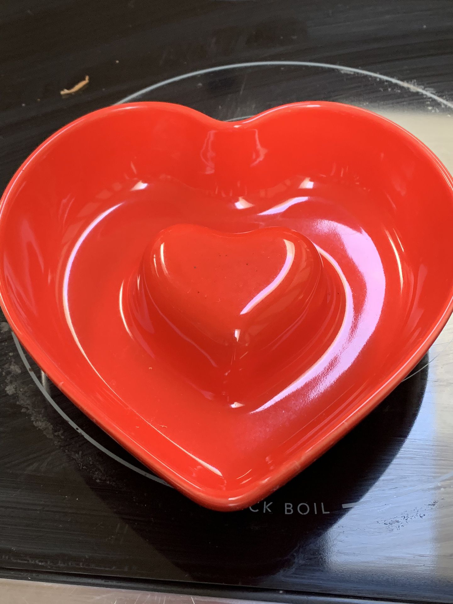 Heart Red Dish