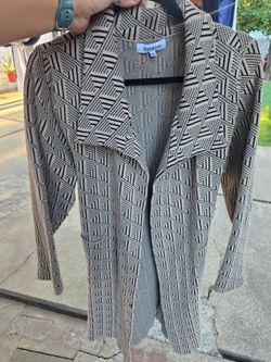 More in Love Geometric coat size XL