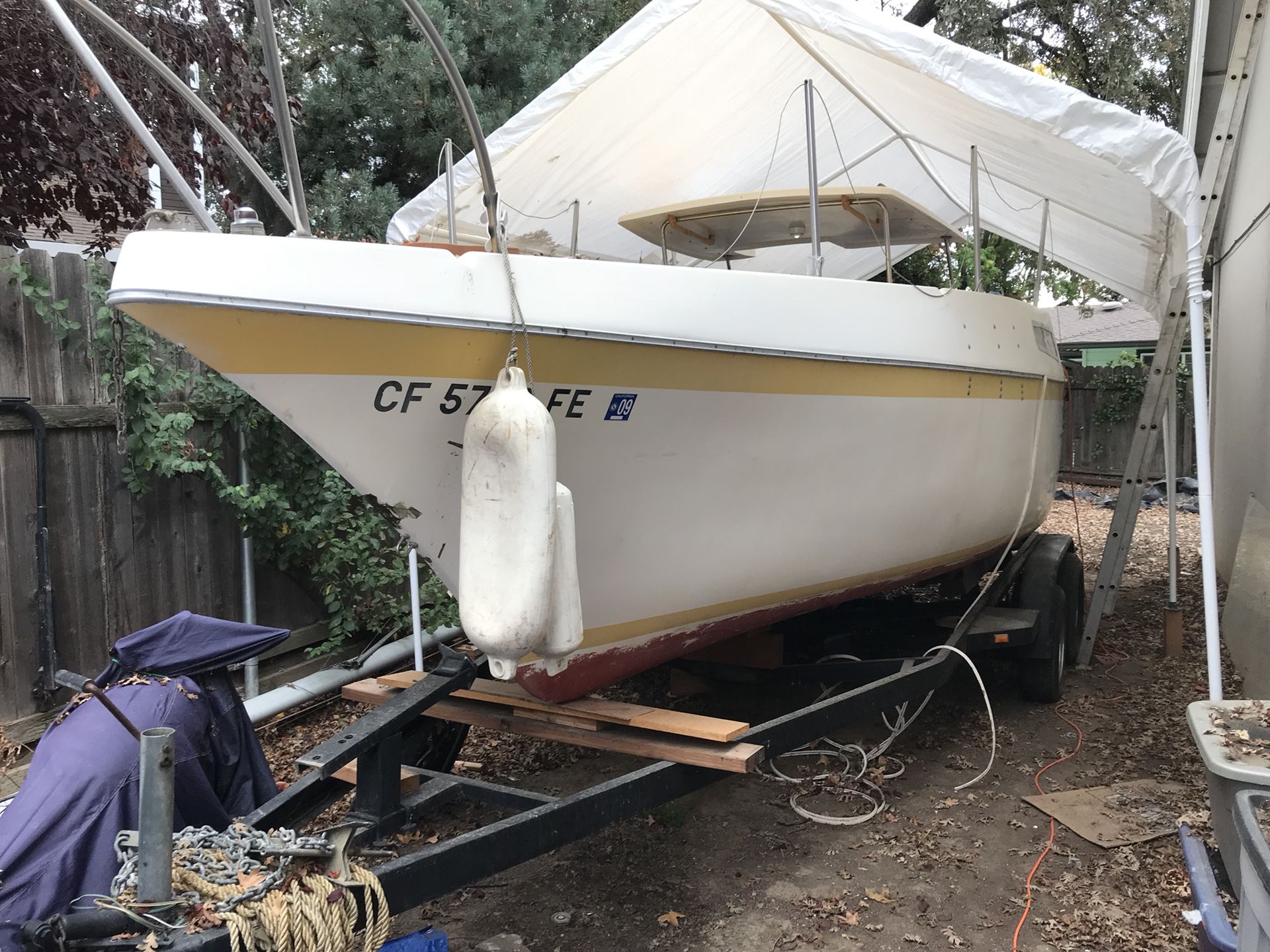 26’ clipper marine sailboat $1500 obo