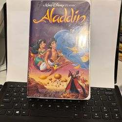 EXTREMELY RARE BLACK DIAMOND (Walt Disney Classic) Aladdin VHS