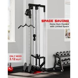 New Goimu Wall Mount Cable Station, WM1 Cable Crossover Machine with 17 Positions, High and Low Cable Crossover Machine with Removable Footplate for G