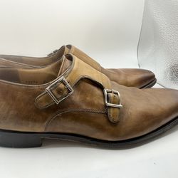 Magnanni Miro Men's Brown Leather Shoes Size 8.5