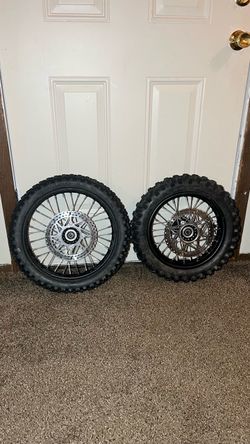 Pit Bike Wheel Set 12" Rear 14" Front