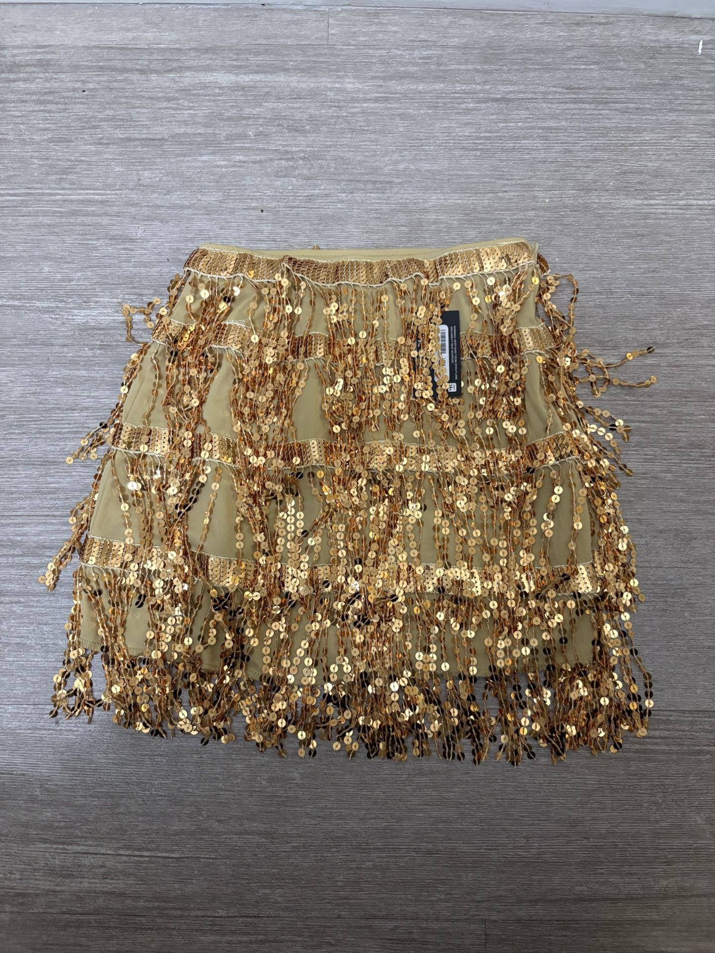 New Girls Costume Gold Skirt