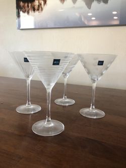 Mikasa martini glasses- set of 4