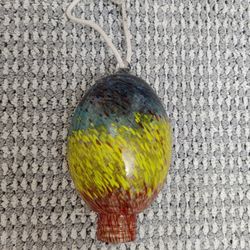 Hand Blown Glass Hummingbird Bulb Feeder 