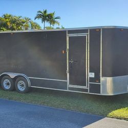 26' Black Cargo Trailer