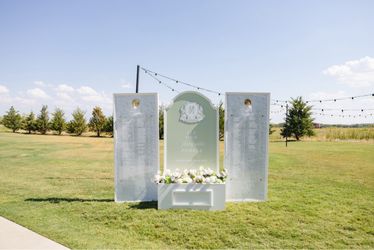 Custom Wedding Seating Chart Display + Acrylic Panels